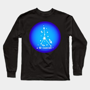 Cancer Zodiac Sign Aura Long Sleeve T-Shirt